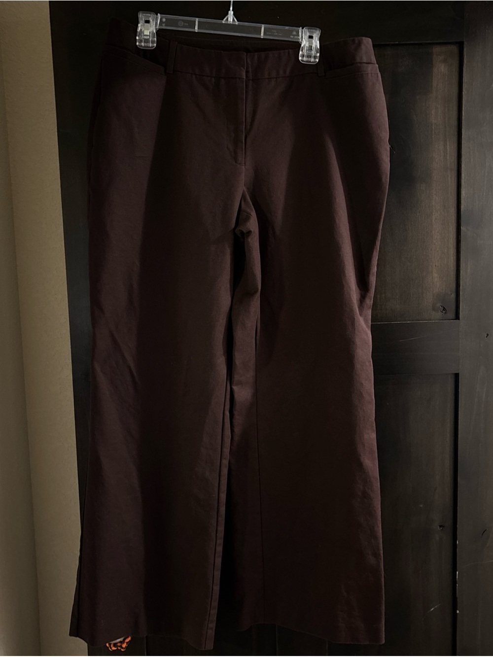 Worthington Brown Women’s Wide Leg Trousers Pants Size 16 Curvy Fit